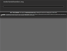 Tablet Screenshot of nederlandchamber.org